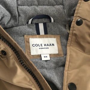 Cole Haan Tan Puffy Coat